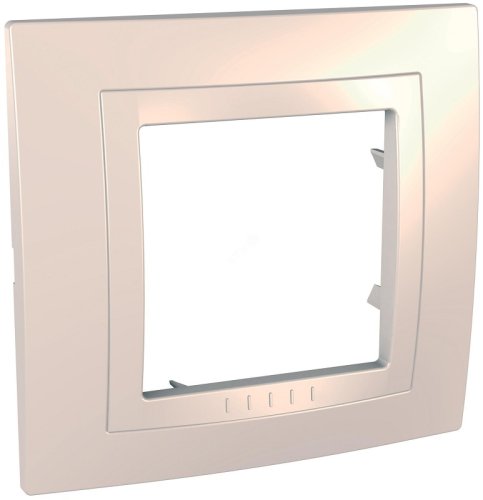 Рамка горизонтальная Schneider Electric Unica 1-м. бежевый фото Рамка горизонтальная Schneider Electric Unica 1-м. бежевый картинка